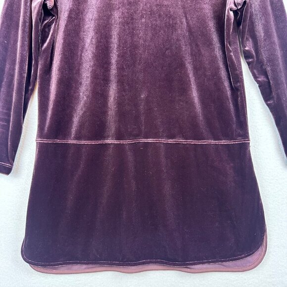Ralph Lauren Purple Velvet Top Size S Goth Vampira Office Boho Resortwear - Picture 5 of 11
